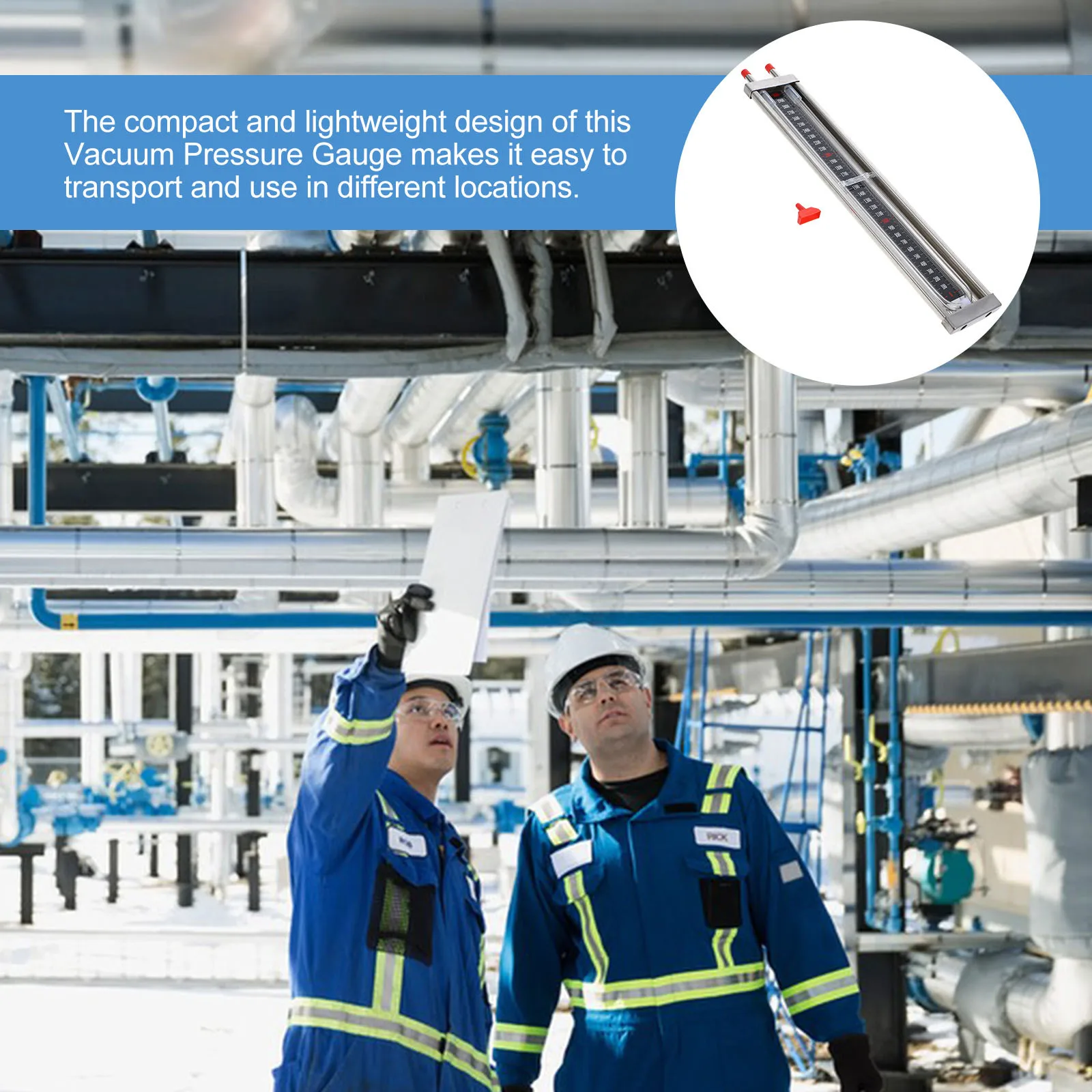 Sensore di pressione del tubo a U Gamma 0-3000Pa Manometro del misuratore di vuoto per uso domestico e in laboratorio Manometro del tester del tubo a vuoto per la casa