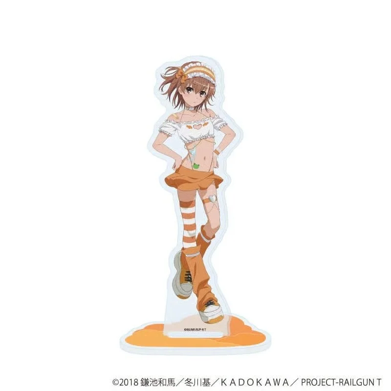 15CM Anime A Certain Scientific Railgun Acrylic Stand Model Plate Bedroom Decoration  Desktop Ornament Gift For Friend Keychains