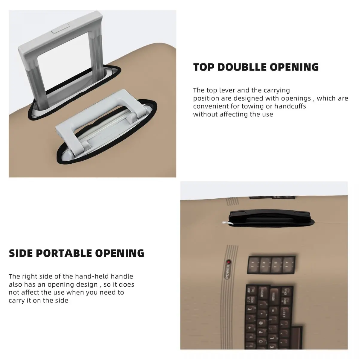 مخصص كومودور 64 غطاء حقيبة قابل للغسل الوسائط المتعددة C64 أميغا الكمبيوتر الأمتعة يغطي حامي لمدة 18-32 بوصة #4