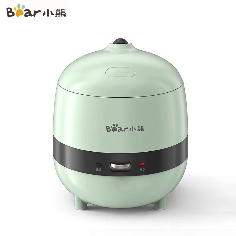 

Bear Rice Cooker 1.2L Capacity Portable Cute Electric Cooker 200W Power Multifunctional Household Kitchen Appliances