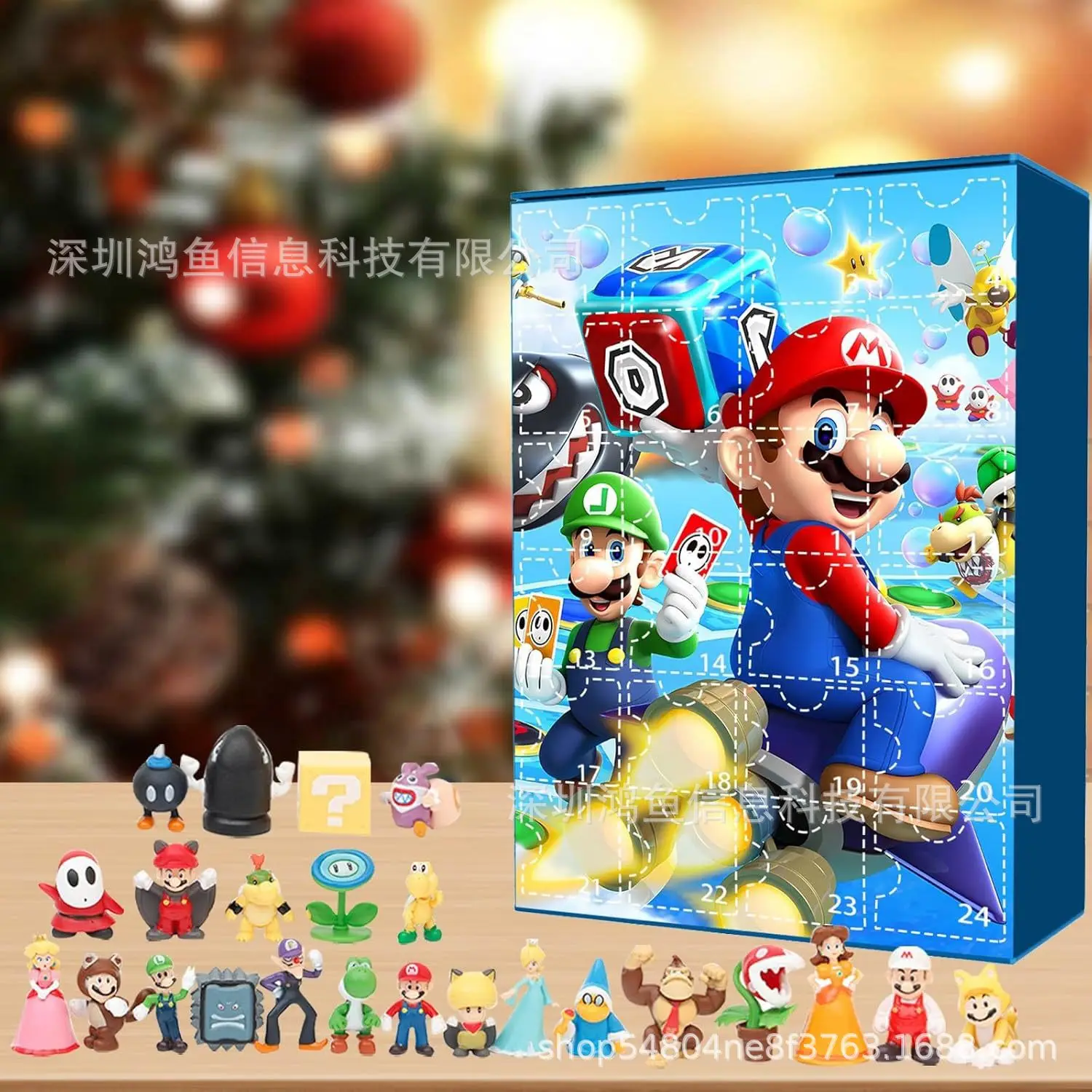 

2024 Super Mario Bros Advent Calendar Action Figures Toys Model Doll Collection Children Birthday Halloween Gifts