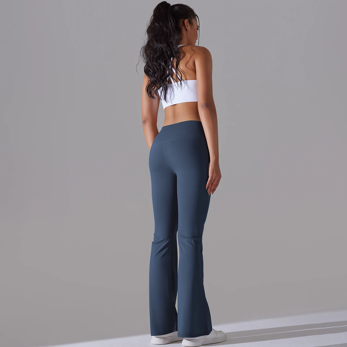 Flare Leggings Yoga Hosen Frauen Schlaghosen Yoga Hosen Hohe Taille Gym Fitness Hosen Stretch Täglichen Tanz Workout Leggings – Detail 7