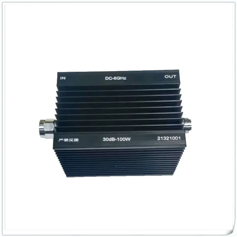 100W N-Type Fixed RF Attenuator DC-6GHz 3-60dB 50Ohm Coaxial Signal Attenuation Component
