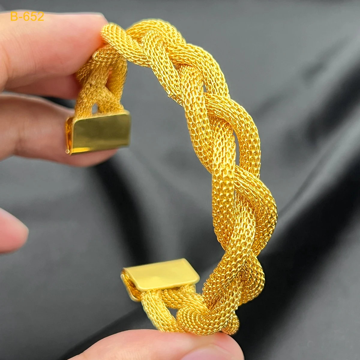 ANIID Luxury Dubai 24k Gold Color Bangles For Women Arabic Charm Twist Bracelet Cuff Bangles Nigerian Wedding Jewelry Party Gift