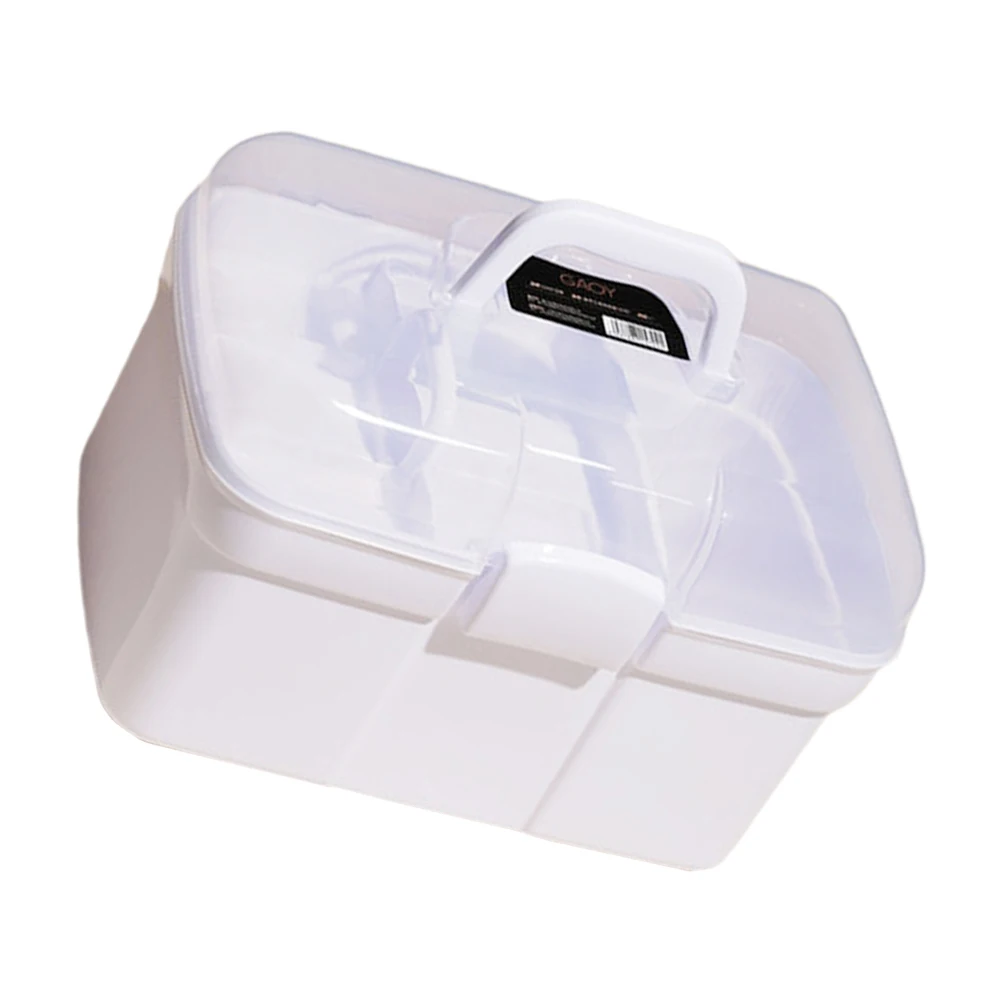 

Nail Toolbox Large Capacity Multi-layer Storage Case for Manicure Accessories Tools Portable Makeup Artist Container