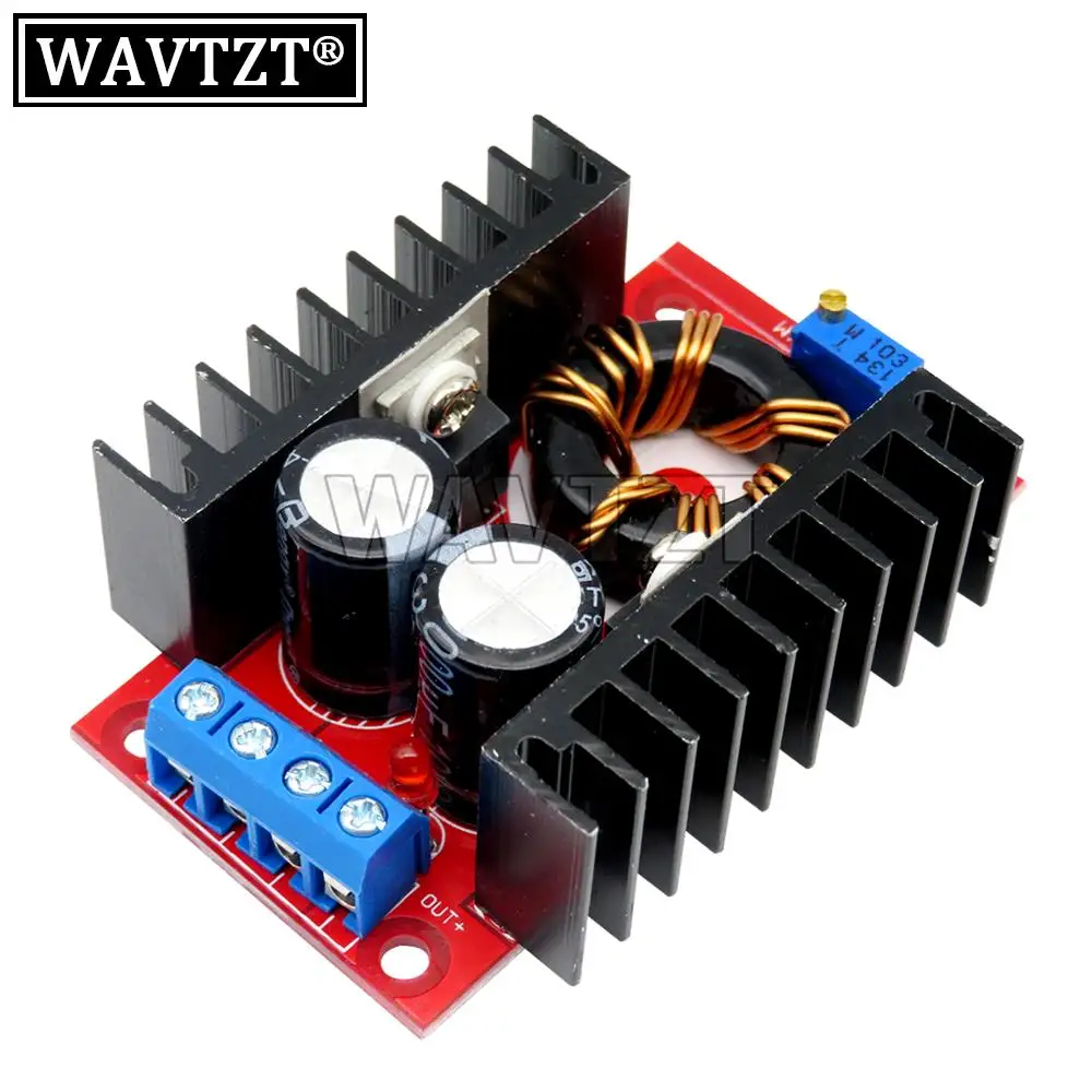 WAVTZT-وحدة تزويد الطاقة ، محول دفعة ، 10-32 فولت إلى 12-35 فولت ، 10A ، لوحة شحن جهد الكمبيوتر المحمول ،