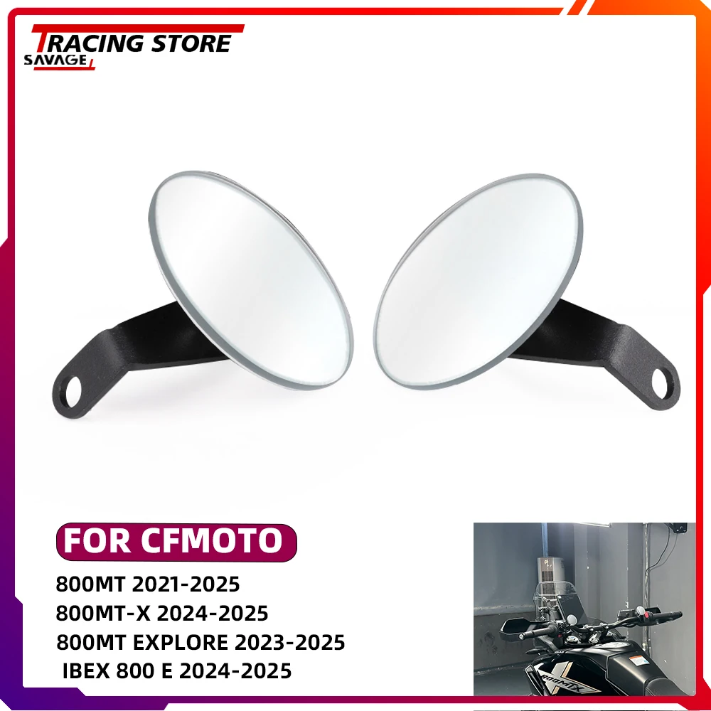 

For CFMOTO 800MT 800MT-X 800MT Explore IBEX 800 E/T/S Heritage Adventure Motorycle Adjustable Rear Side Rearview Mirror 800MTX