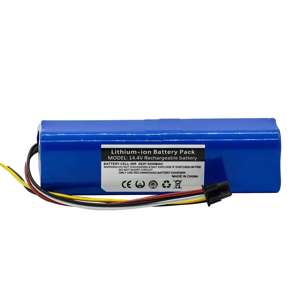 14.4V 7000mAh 5.2Ah INR18650 MH1-4S2P-300S Robot Battery for Cecotec Conga 5090 5490 6090 7090 5390 4090 Robotic Vacuum Cleaner