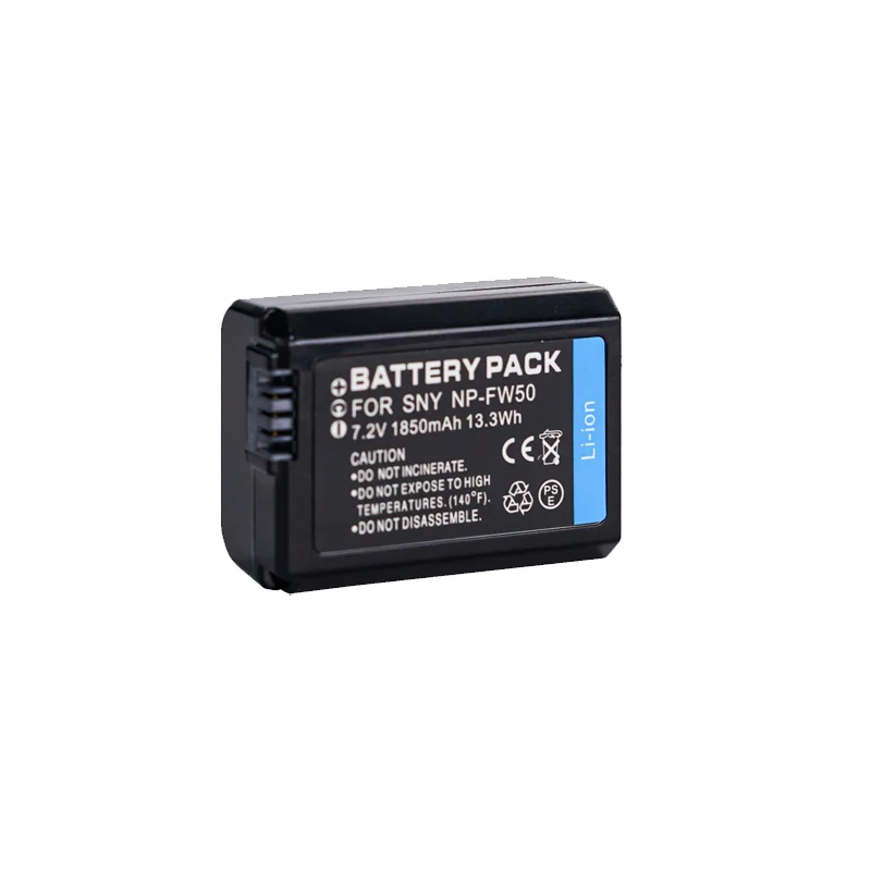 High Quality Full Decoded NP FW50 Battery 7.2V 1850mAh For Sony A5000 NEX 5T Camera