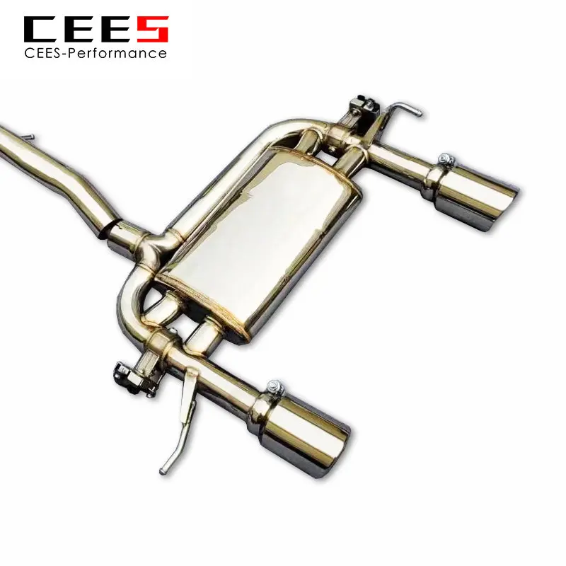 CEES Catback Exhaust for Audi TT MK1 Type 8N 1.8T 1998-2006 Stainless Steel Exhaust Pipe Valve Muffler Car Exhaust System