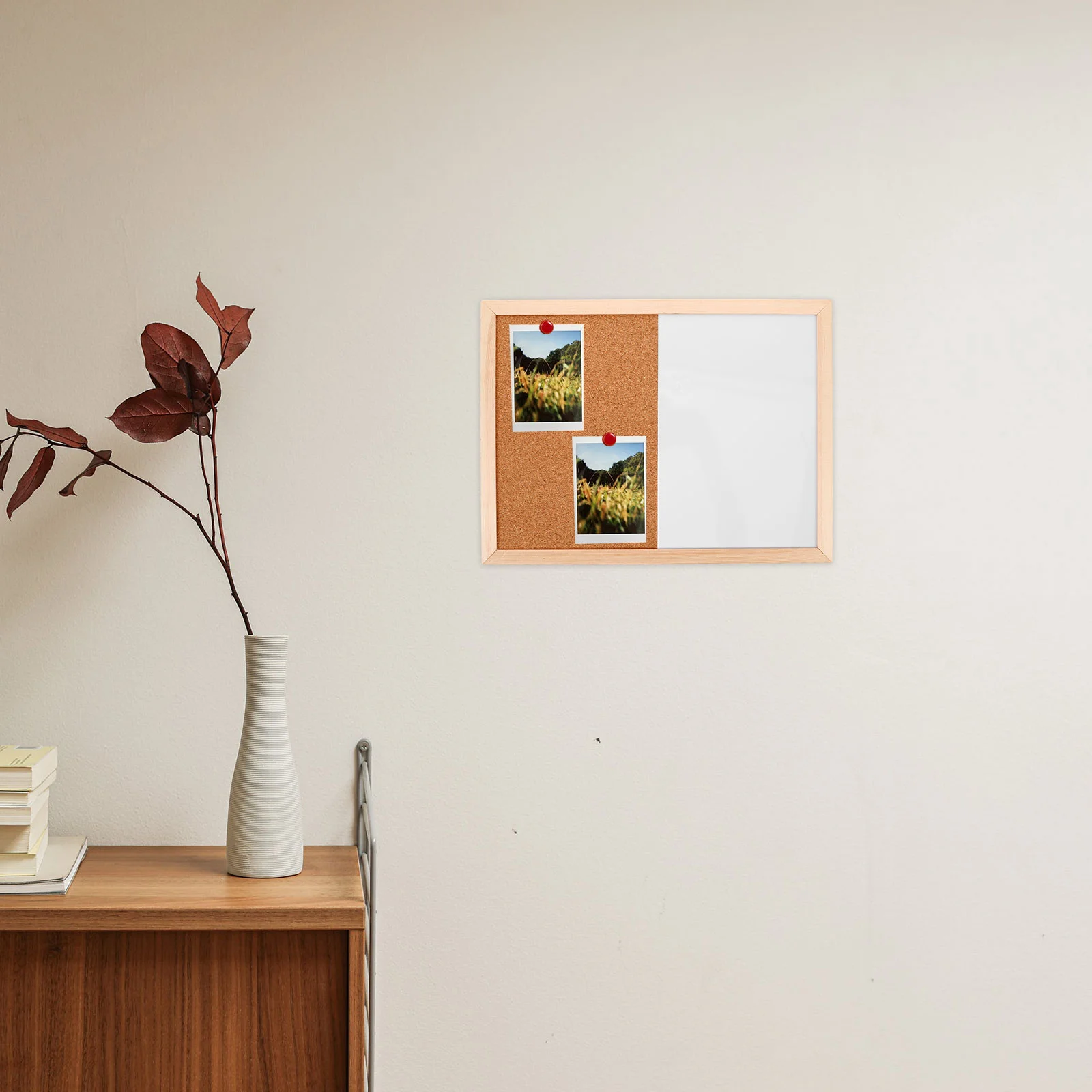 Hanging Message Board Bulletin Cork Pin Boards for Walls Wood Small Framed Corkboard Tiles Magnetic