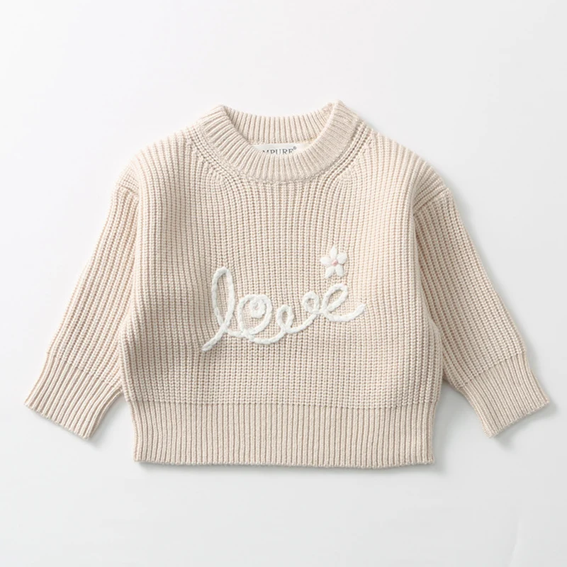 ربيع جديد 2026 سترة للأطفال حديثي الولادة من 0 إلى 3 سنوات سترة للأطفال الرضع والأولاد والبنات بأكمام طويلة سترة محبوكة ومطرزة