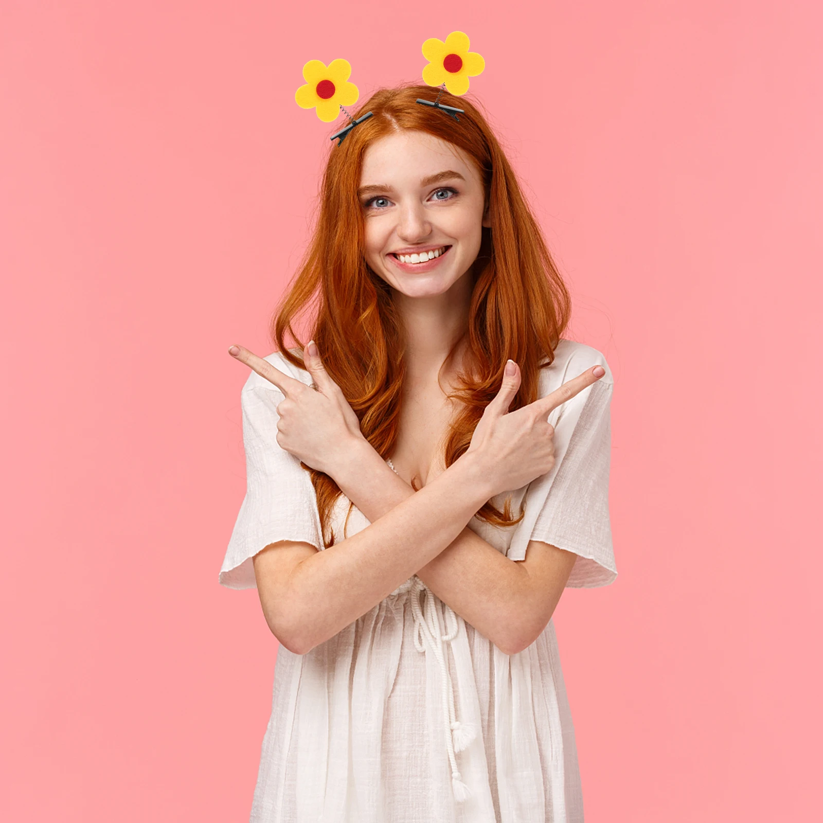 

10 шт., заколки для волос с маленьким красным цветком, игривая заколка для вечеринки, заколки для волос с цветком, милые декоративные аксессуары