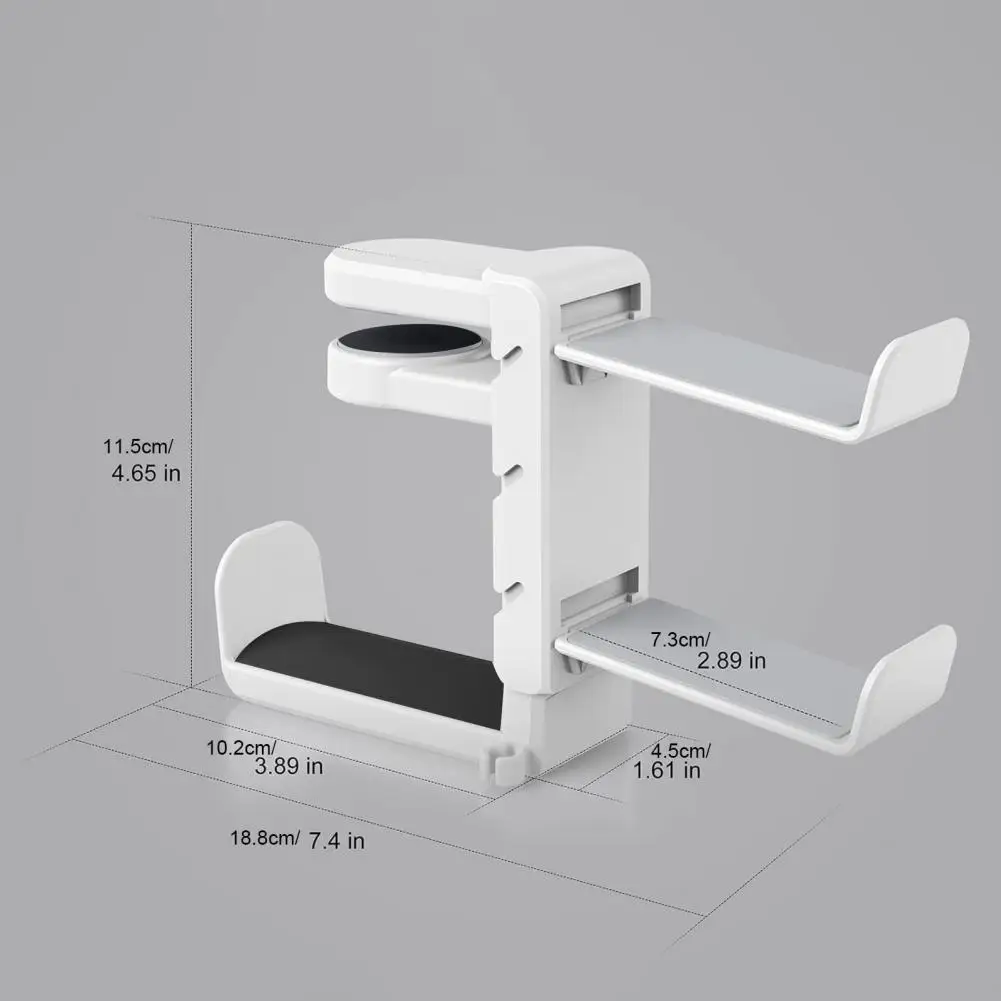 حامل سماعة الألعاب، حامل وحدة التحكم، خطاف دوار 360 درجة، حامل سماعة الرأس العالمي للكمبيوتر الشخصي، حامل سماعة الرأس