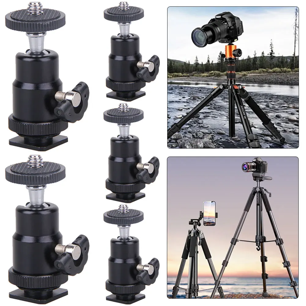 5 قطعة 1/4 الحذاء الساخن محول صغير مهد الكرة رئيس كاميرا ضوء فلاش قوس ل GOPRO #1