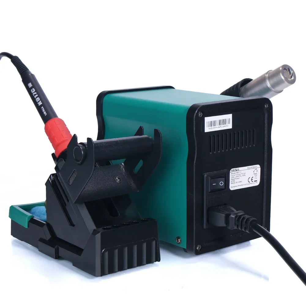 995D+I Soldering Station 110W Power Nozzle Easy Plug-pull Hot Air Rework With Large Digital Display Solder Iron Stations