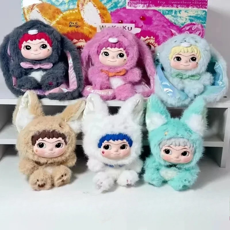 

Бестселлер WAKUKU Fox and Rabbit, озорный дневник, серия слепых коробок, плюшевая кукла, игрушка в подарок для девочек, экшн-фигурка, коллекционная