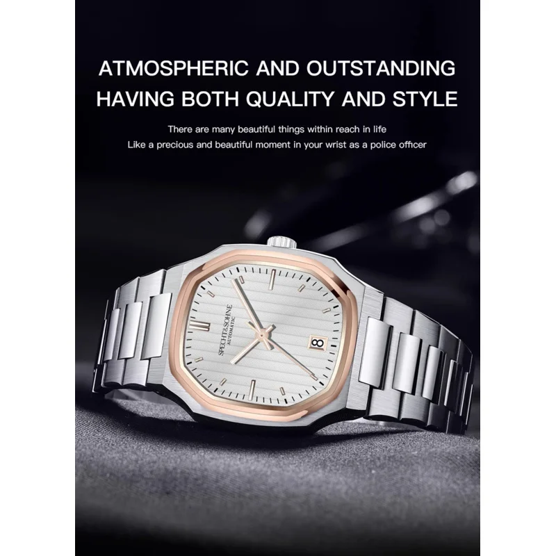 2024 Specht&Sohne New Elegant 38MM Automatic Watch Japan NH35 Movt Mechanical Watches For Men Stainless Steel 50M Waterproof