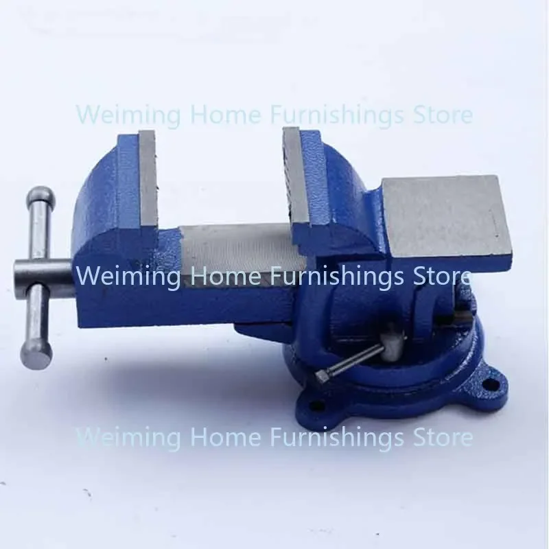 1pc Heavy Duty Bench Vise Household Vise Bench 5 Inch Small Bench Vice Clamp 360 Degree Rotation