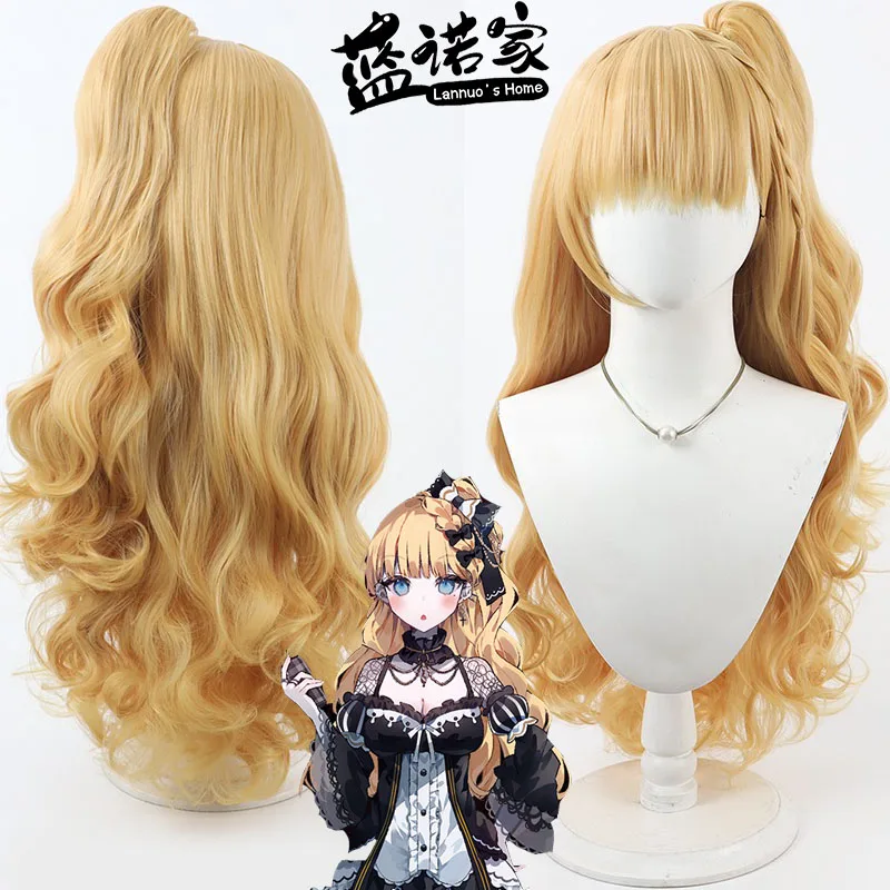 

Аниме Волшебная ведьма для девочек, парик для косплея, реквизит для Хэллоуина, карнавала, синтетические волосы, термостойкое волокно + шапочка для парика