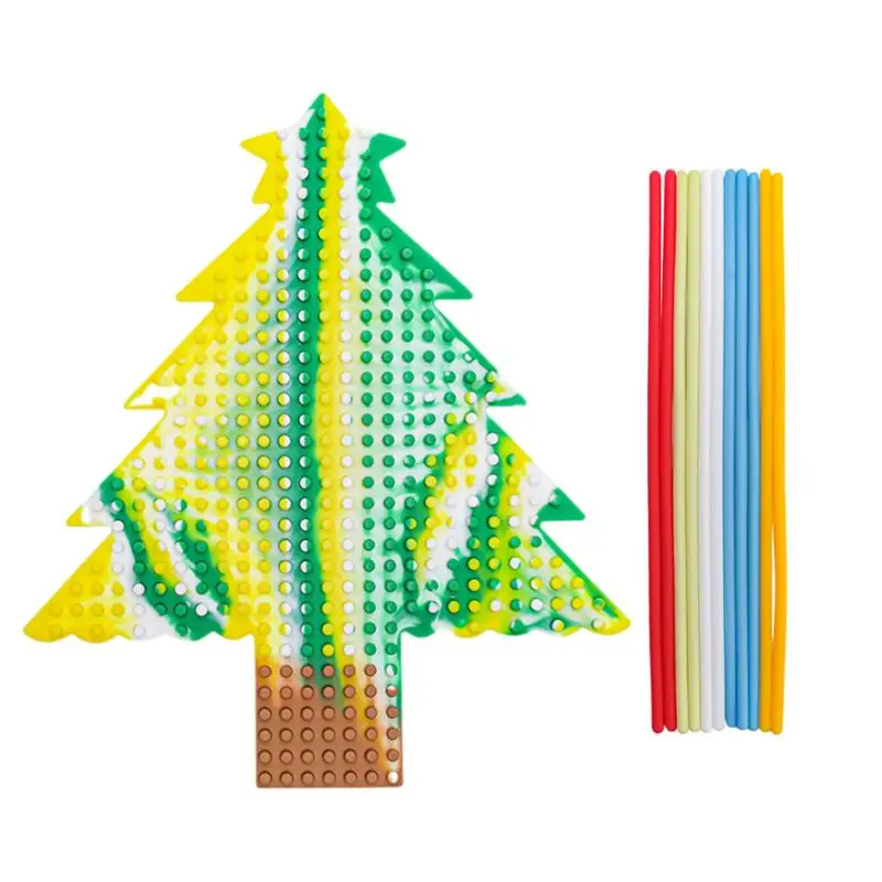 

Christmas Tree Sensory Board Kids Activity Board For Fine Motor Skill Silent Fidget Toys For Adult Kid 15 X Glue Sticks For