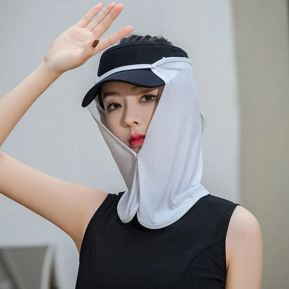 Hat Shawl Cap Mask Silk Scarf Outdoor Summer For Women For Men Face Scarf Sunscreen Mask Anti-uv Face Cover Sunscreen Veil