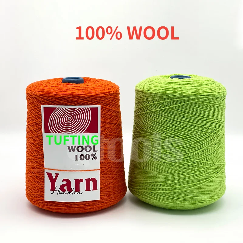 200grams 100% Wool Tufting Thread for Weaving DIY Carpet Tapestry Rug Blanket Tuft Yarn Knitting Crochet Crafts 80colors Sales