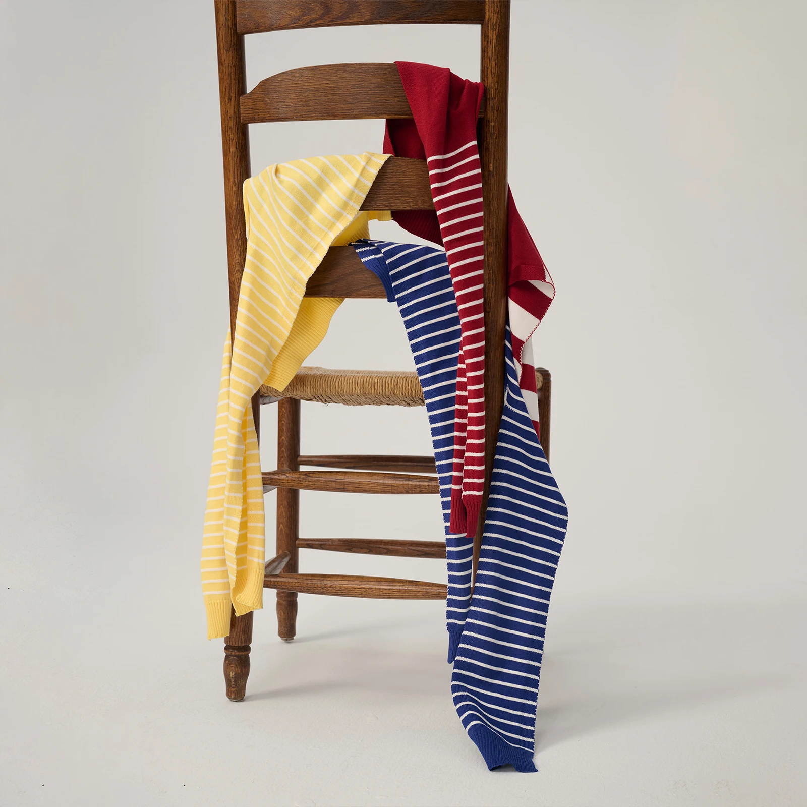 

French temperament irregular stripes multicolor shawl women's multicolor optional fashion matching vest