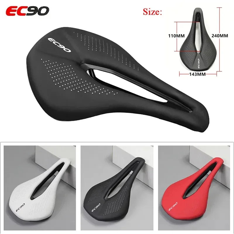 

EC90 Bicycle Seat MTB PU Ultralight Breathable Soft Comfortable Saddle for Professional Racing Bike Seat-Cushion Cycling Parts