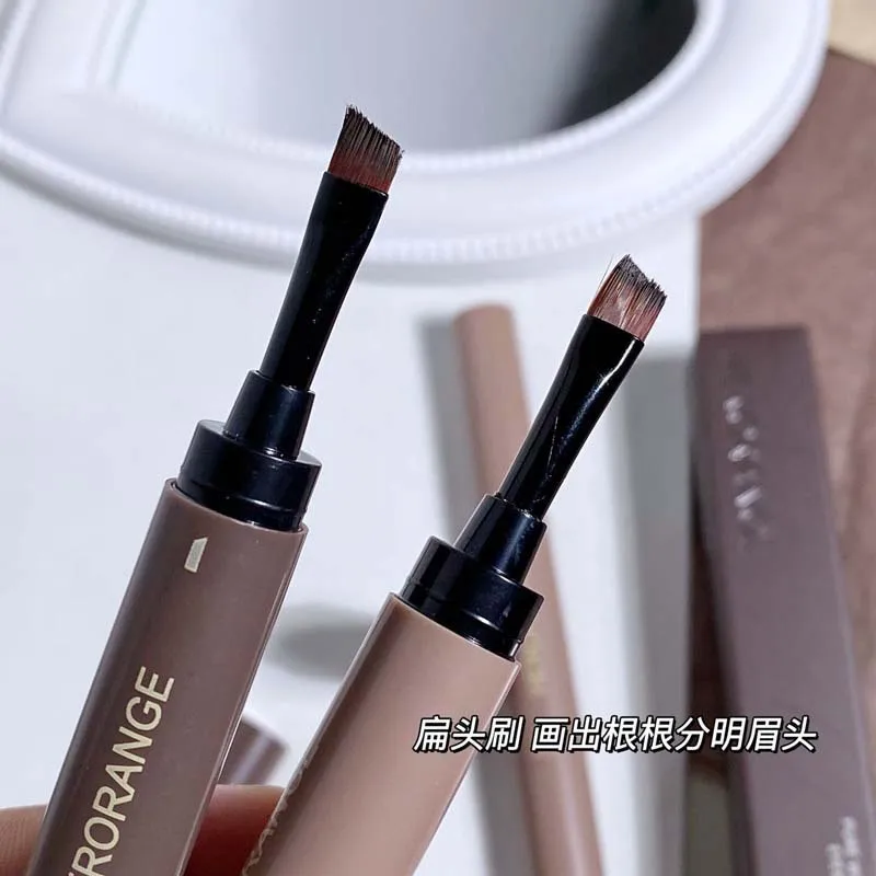 4 colori Natural Smooth Gel per sopracciglia penna per trucco Eyeliner impermeabile a lunga durata sdraiato Silkworm Shadow Tint con pennello per sopracciglia