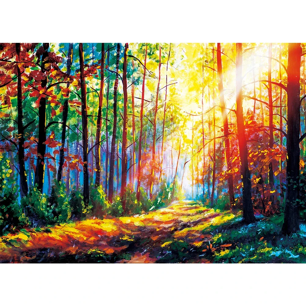 MaxRenard Jigsaw Puzzle 1000 Pieces for Adults Beautiful Scenery Gorgeous Forest Home Wall Decoration Family Game