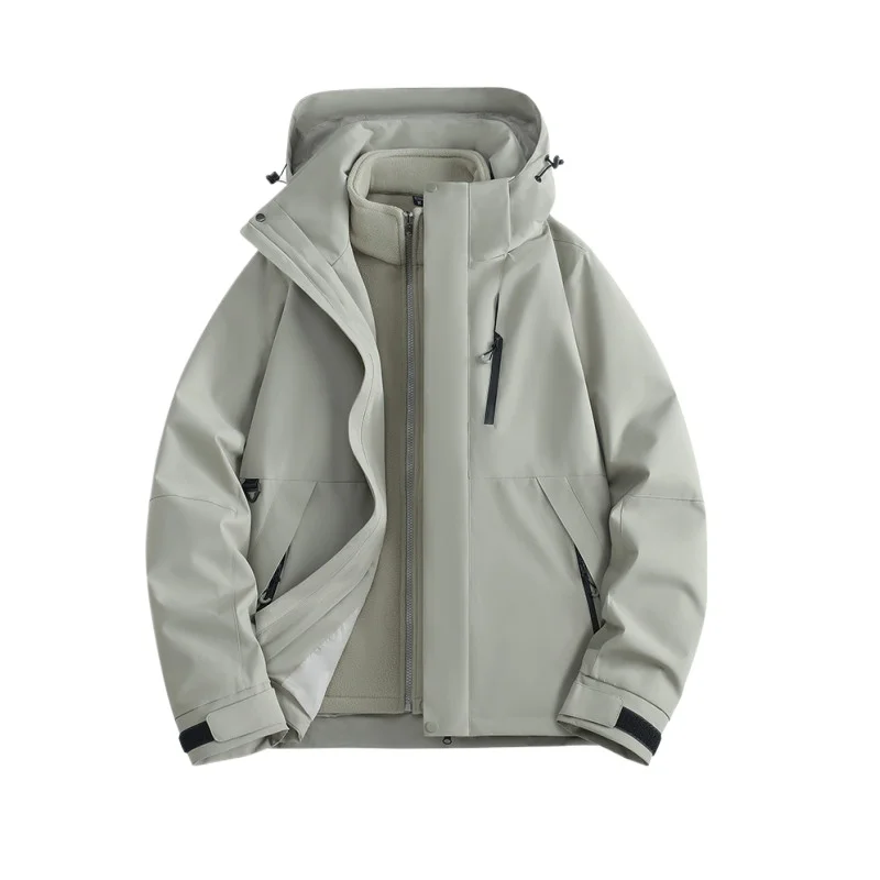 

Outdoor Men's Rock Climbing, Hiking, Camping, Fishing, Mountain Climbing, Traveling, Outings, Self-driving, Fleece Inner Jacket