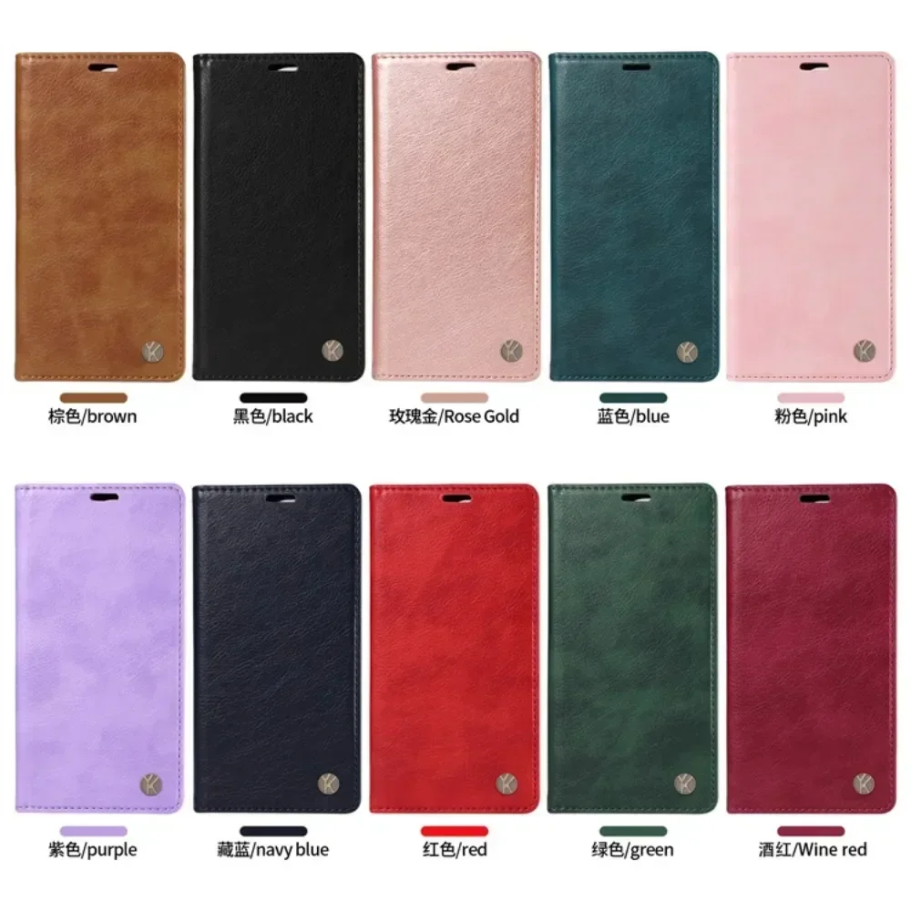 Leather Wallet Case For Samsung Galaxy A06 A16 A55 A35 A25 A15 A05 A05S A54 A34 A24 A14 A73 A53 A33 A23 A13 A04S Magnetic Cover