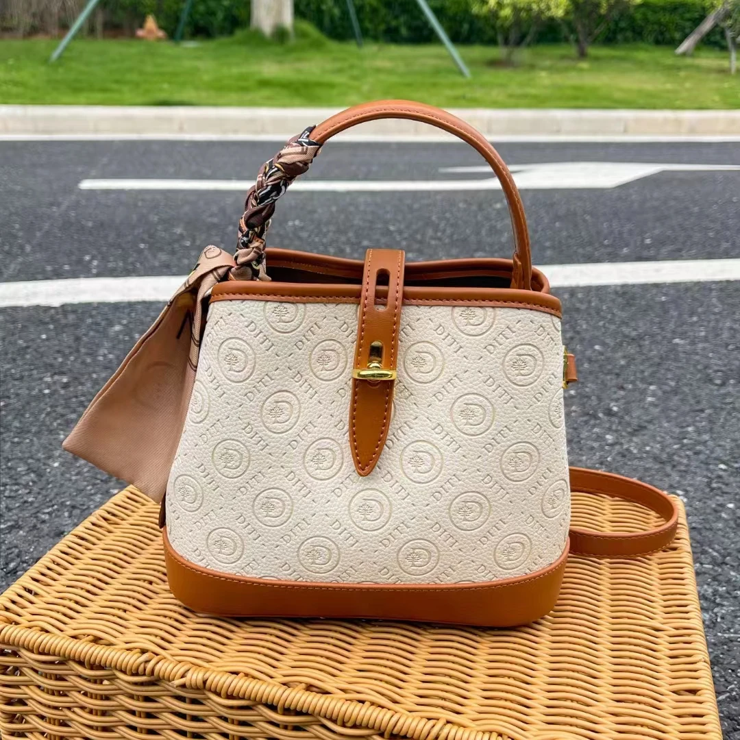 Trendy Designer Bucket Bags For Lady New Fashion Purse Top Quality Real Leather Women Handbag Shoulder Handle Bag