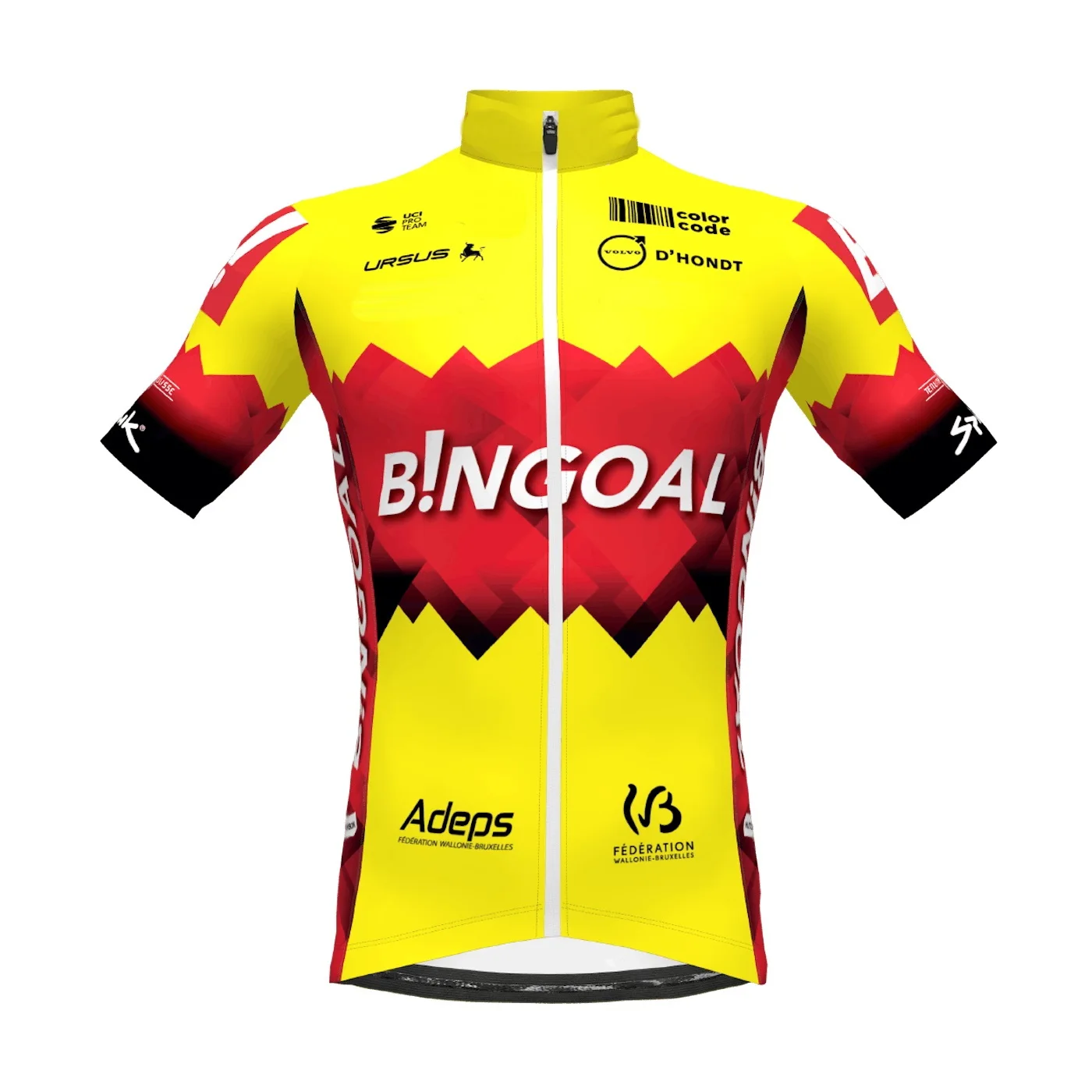 LASER CUT 2023 BINGOAL PAUWELS SAUCES WB TEAM FLUO SHORT SLEEVE CYCLING JERSEY SUMMER CYCLING WEAR ROPA CICLISMO+BIB SHORTS