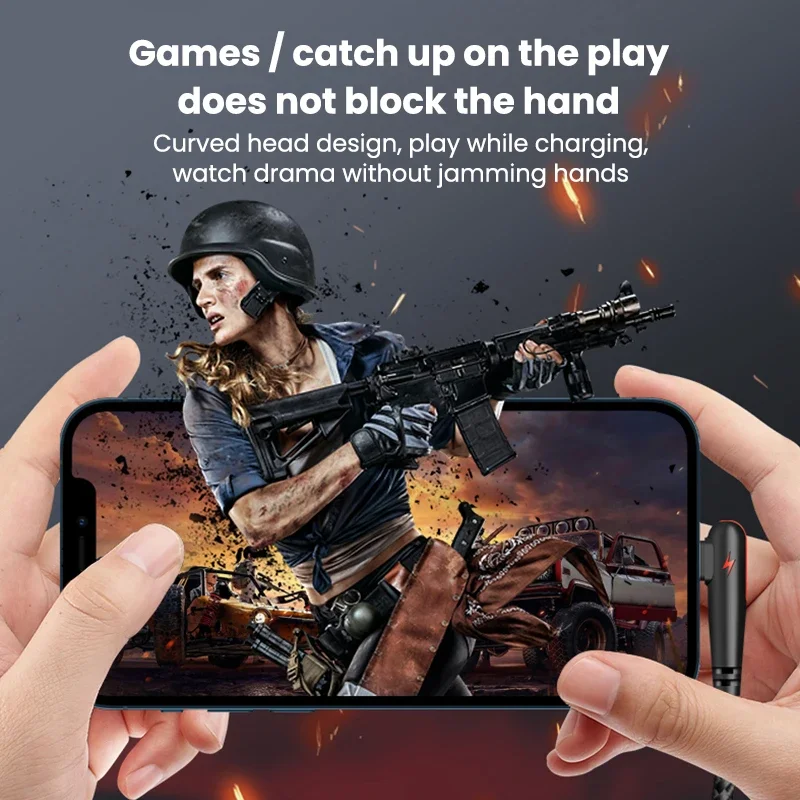 120 ワット USB C ケーブル高速充電 90 度コード S21 14 iPhone15 急速充電データワイヤー充電器ケーブル