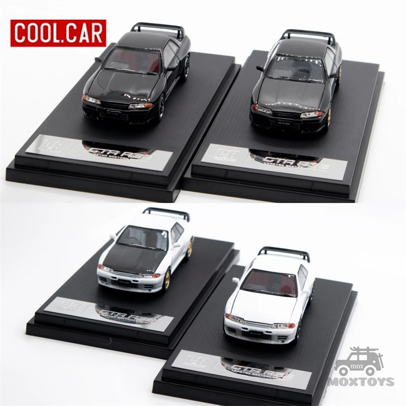 Cool ART 1:64 Nissan GT-R R32 White/Black Diecast Model Car