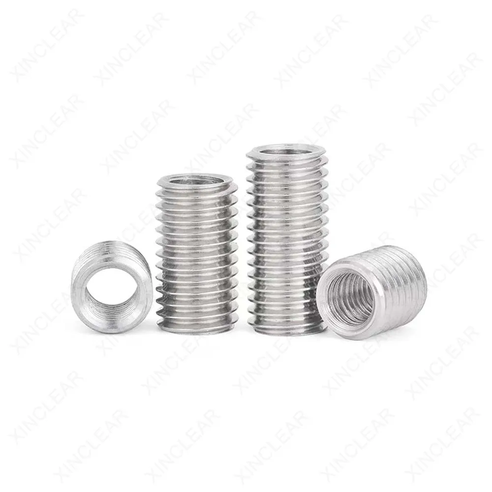 M4 M6 M8 M10 M12 M14 M16 304 Stainless Steel Inside Outside Thread Adapter Screw Sheath Thread Insert Sleeve Conversion Nuts