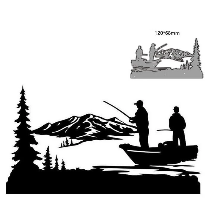 pesca-corte-de-metal-dados-scrapbooking-cortes-album-de-fotos-decorativo-gravacao-cartoes-de-papel-estenceis-1-pcs