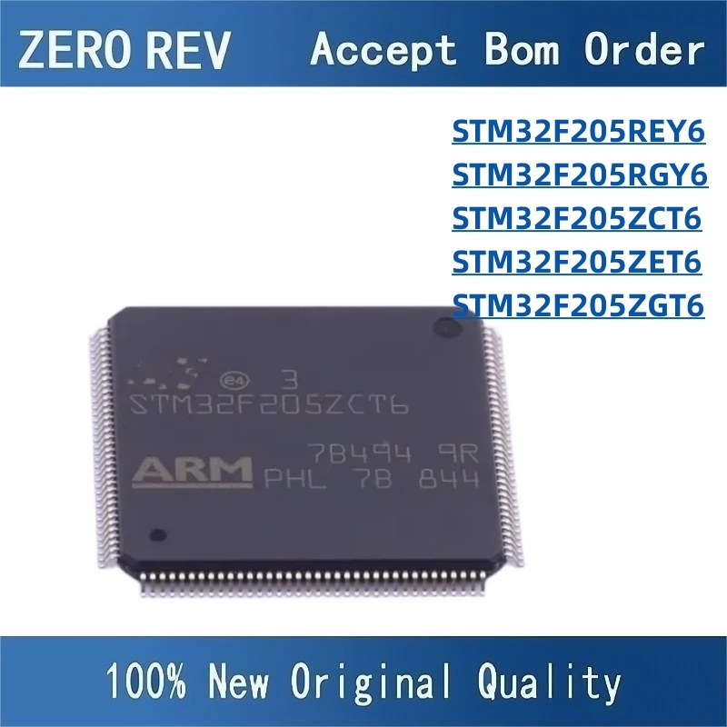 

100% New STM32F205REY6 WLCSP64 STM32F205RGY6 VFBGA64 STM32F205ZCT6 STM32F205ZET6 STM32F205ZGT6 LQFP144 Brand new original chips