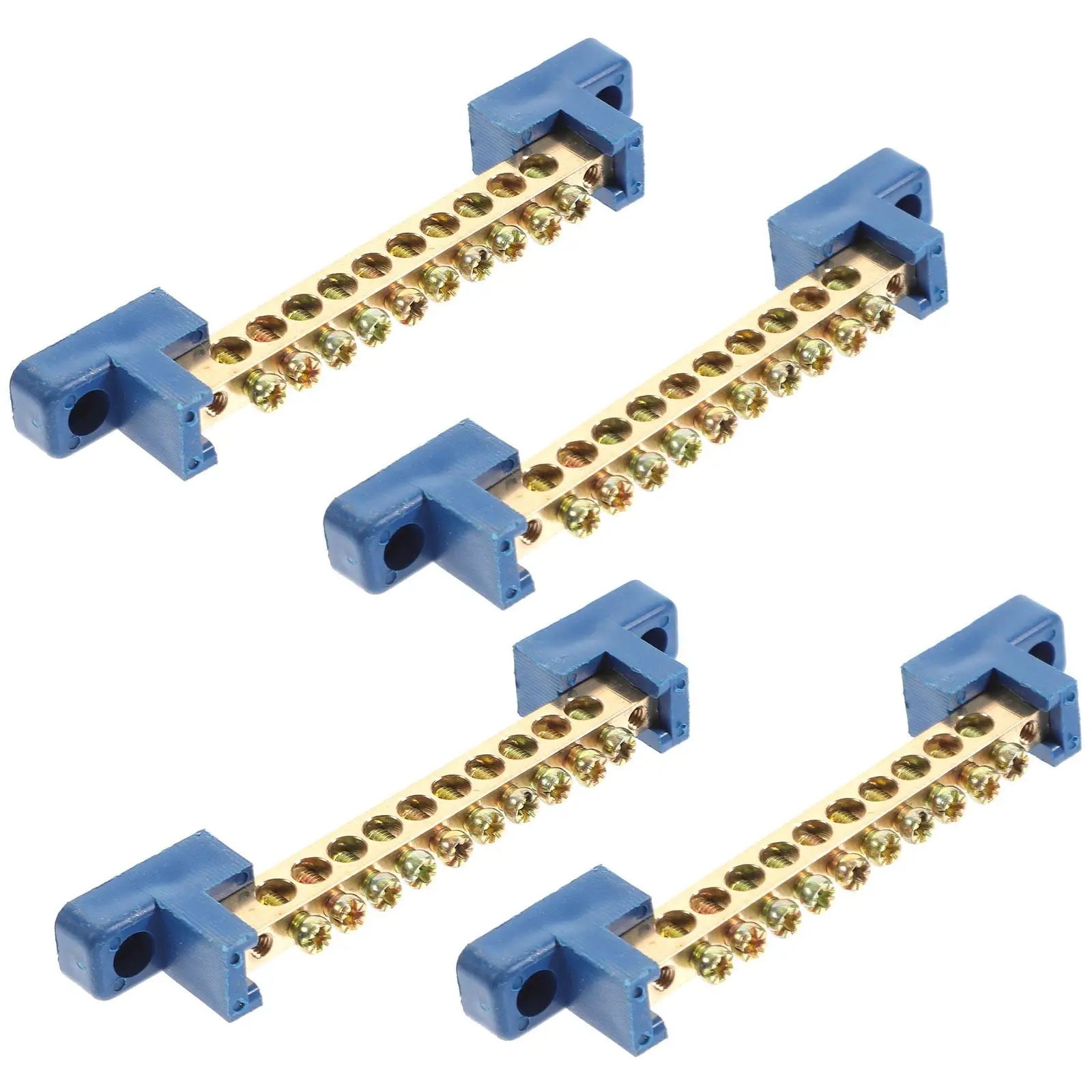 

4 Pcs Copper Terminal Block Terminals Electric Wire Electrical Galvanized Screws Blocks Car
