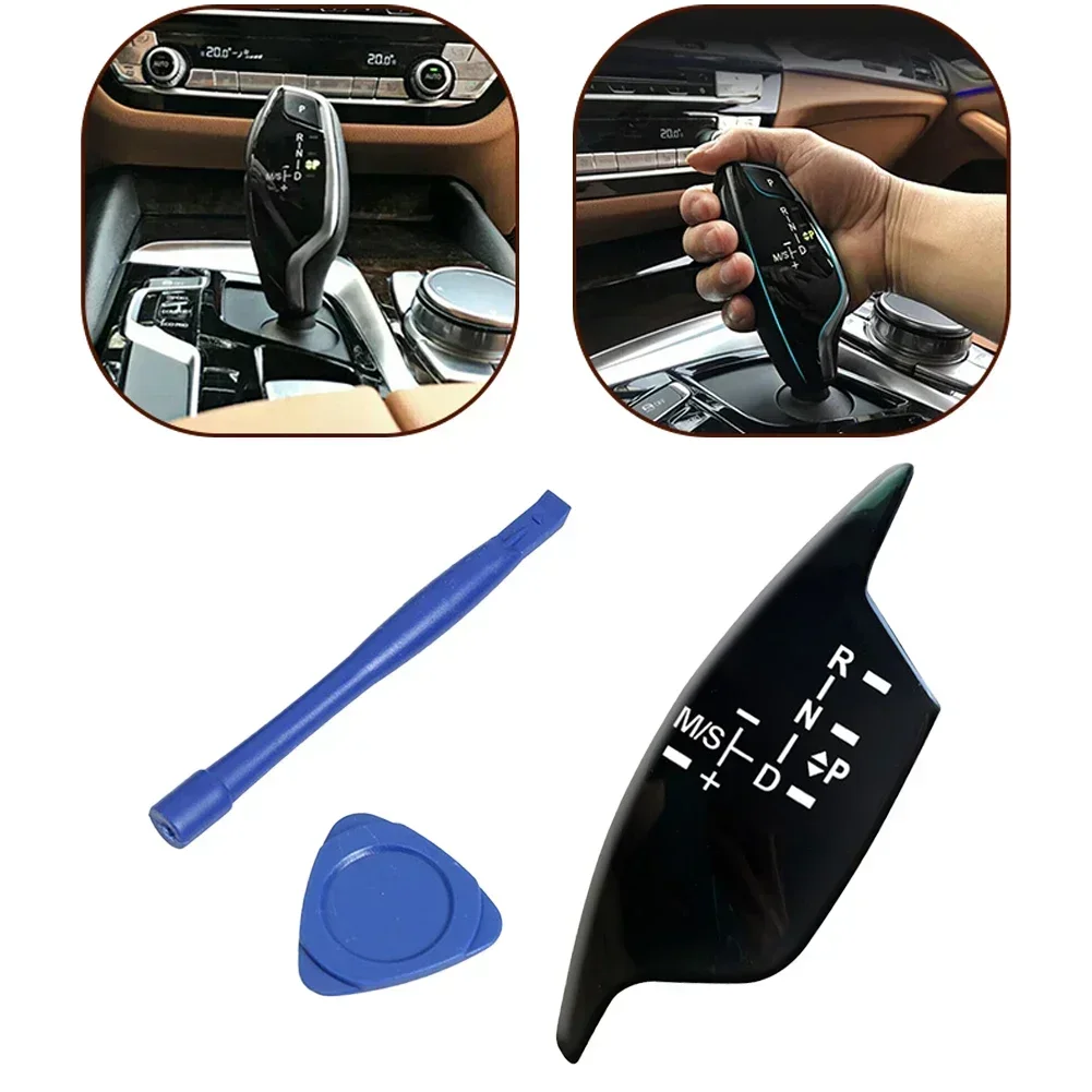 Gear Shift Knob Panel Cover For BMW 5 6 7 For X3 Series G30 G32 G11 2018-2023 Black Auto Accessories