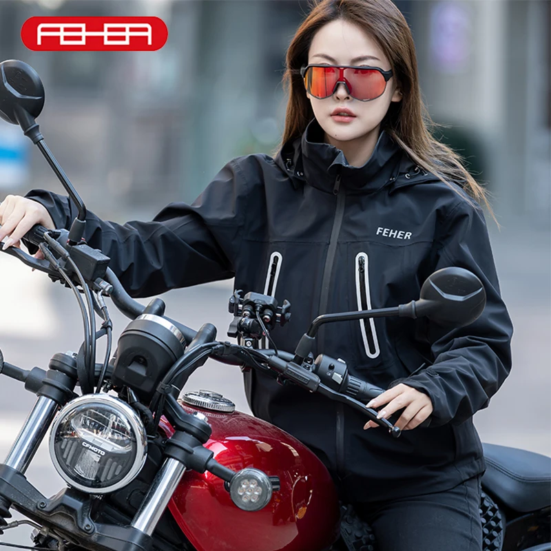 

FEHER Motorcycle Jacket Official 2025 New All Seasons Unisex Loose Casual Fashion Waterproof High Quality Motorcycle Equipments