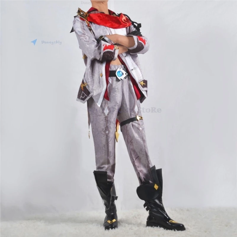 Genshin Impact Tartaglia Costume Cosplay Set completo con parrucca Genshin Childe Cosplay Tartaglia Cosplay Halloween per comic con