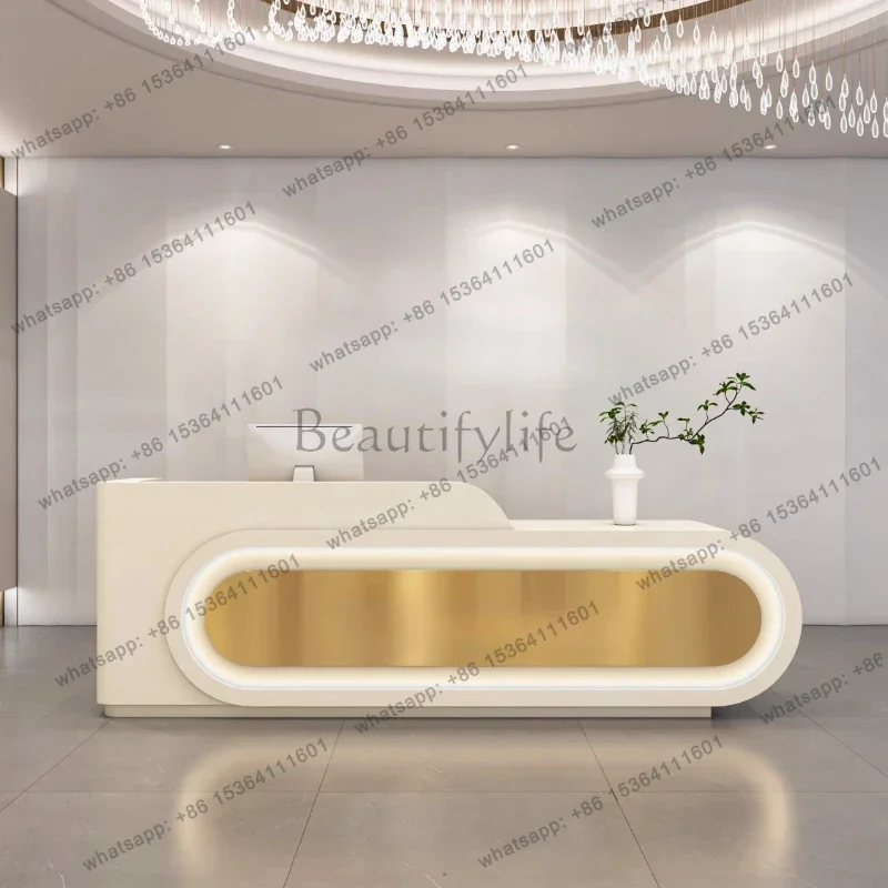 LJY Clothing Rental Reception Desks Modern Boutique Home Modern Reception DesksChurch Corner Recepcion Mostrador Office Furnitur