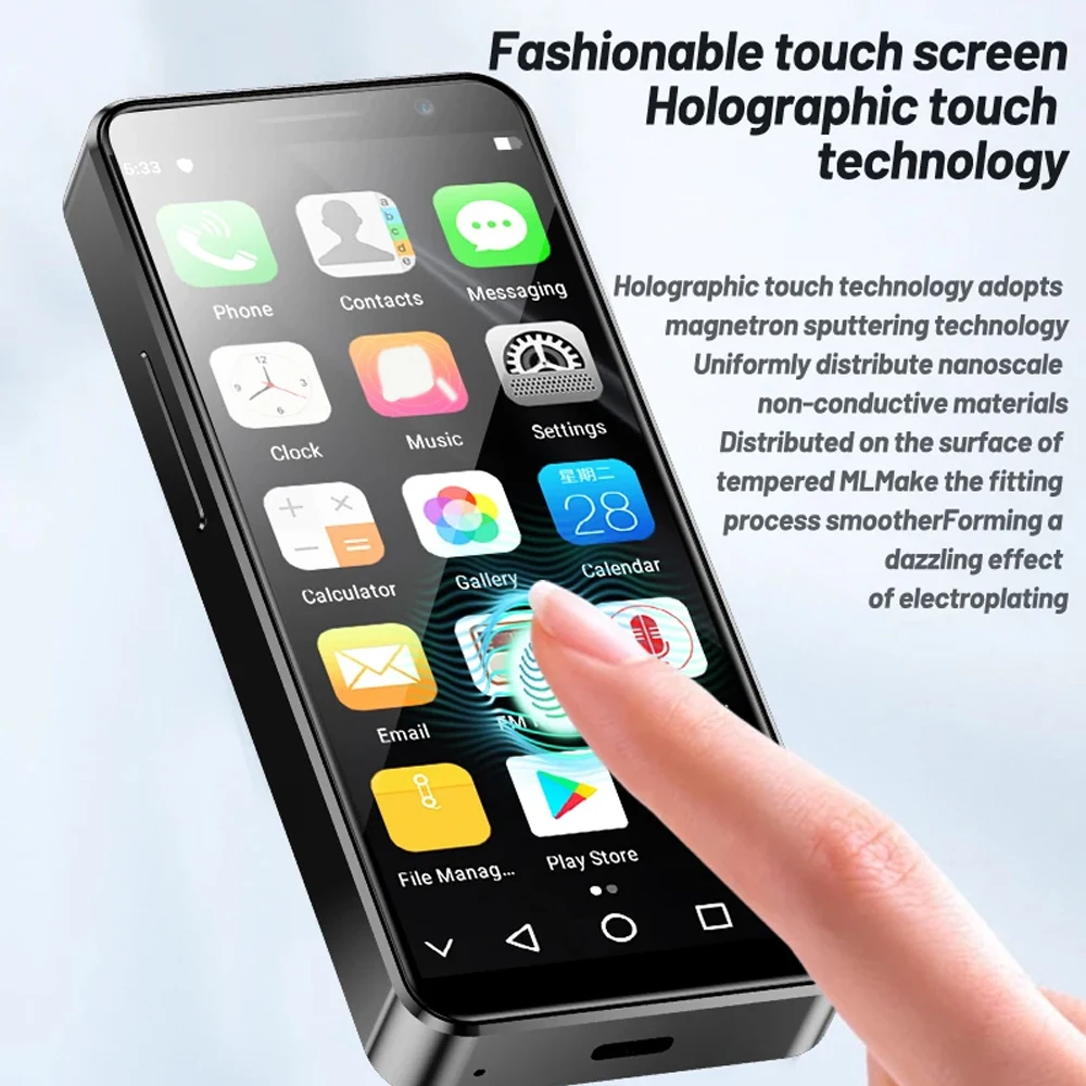 Imagem -05 - Pro Mini Smartphone Polegada Octa-core 4gb Ram 128gb Rom 2100mah Android 10 Face id 4g Lte Telefone Pequeno Soyes-xs16