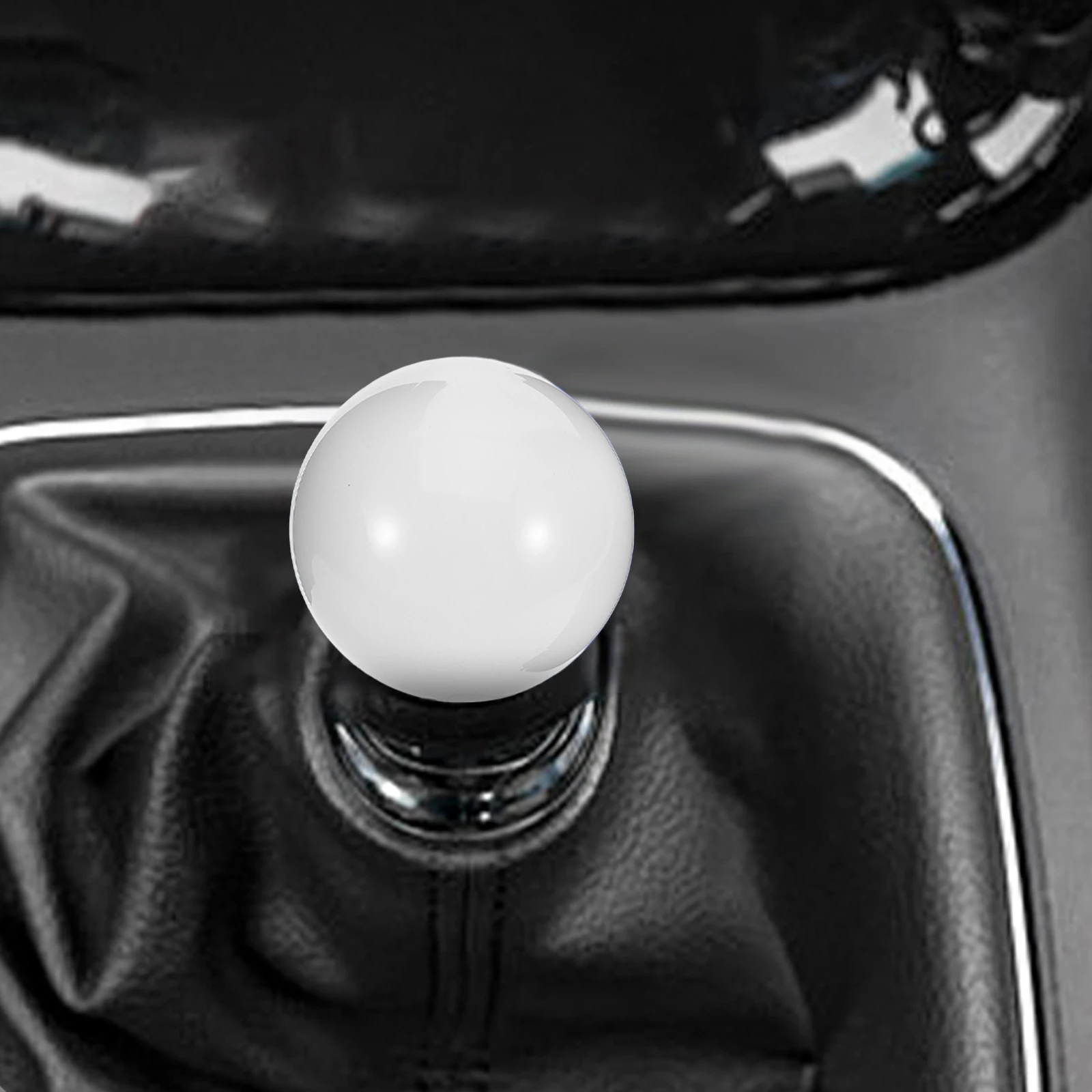 

3pcs Manual Shift Knob Durable Handle Carbon Fiber Style Universal Adapter for Car Racing Modification Stylish