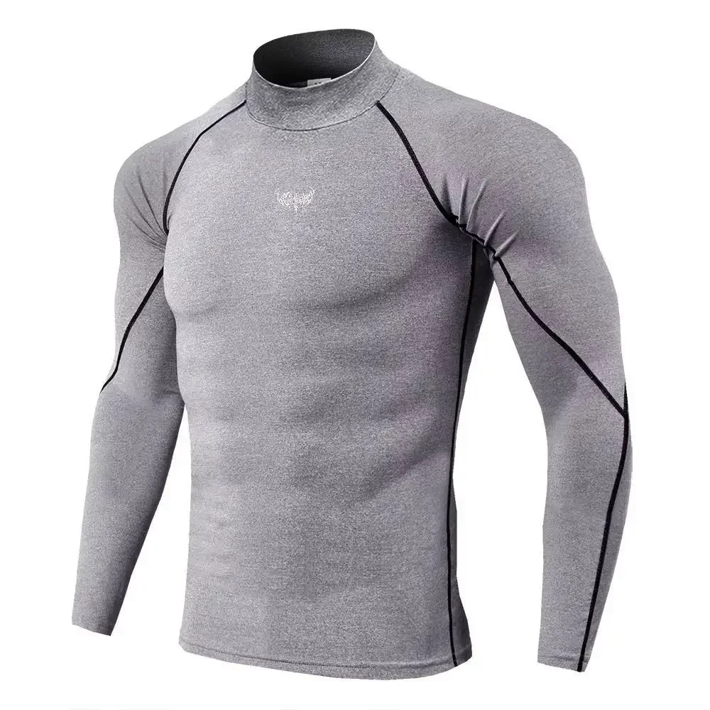 Men Sport T-shirt Quick Dry Bodybuilding Running Shirt Long Sleeve Compression Top Gym T Shirt Men Fitness Tight Men Underwear view 5