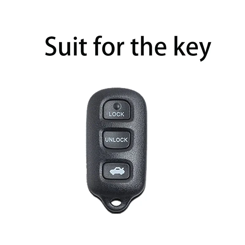 Zinc Alloy Leather for Toyota Highlander Camry Solara Corolla Sienna 2002 2003 2004 2005 2006 Smart Remote Car Key Case Cover