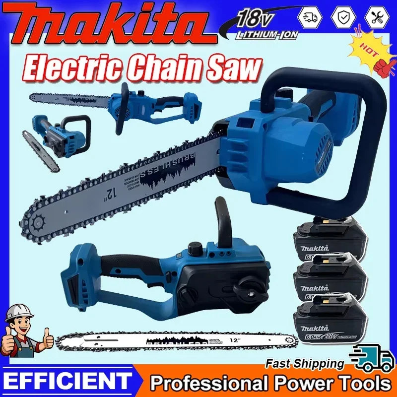 

Makita 12 Inch Brushless for Tree Cutting & Logging Wood Cutting Chainsaw with Auto Oiler Cordless Electric Saw